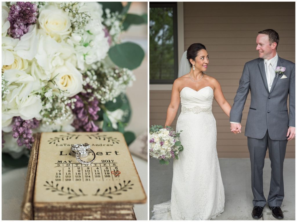 Misissippi Gardens Rainy spring purple wedding Copyright of Karen Feder Photography 2017 www.karenfederphotography.com