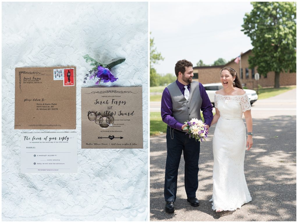 Minnesota lavendar countryside wedding by Karen Feder Photography www.karenfederphotography.com