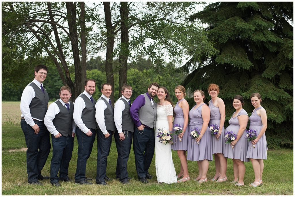 Minnesota lavendar countryside wedding by Karen Feder Photography www.karenfederphotography.com