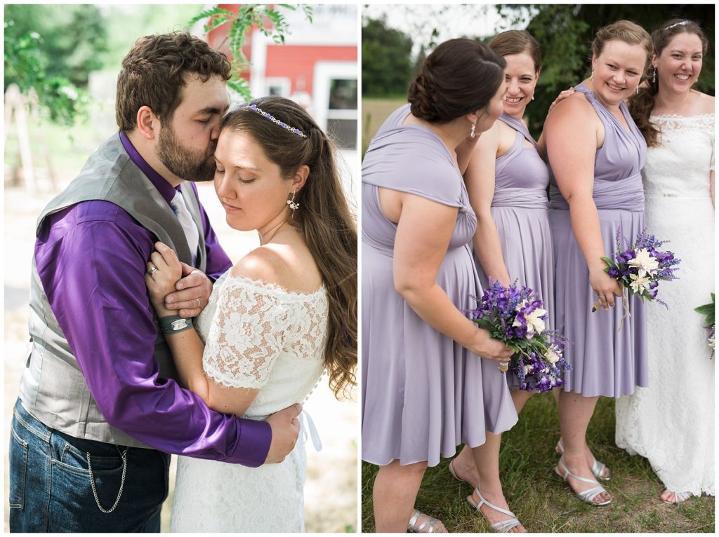 Minnesota lavendar countryside wedding by Karen Feder Photography www.karenfederphotography.com