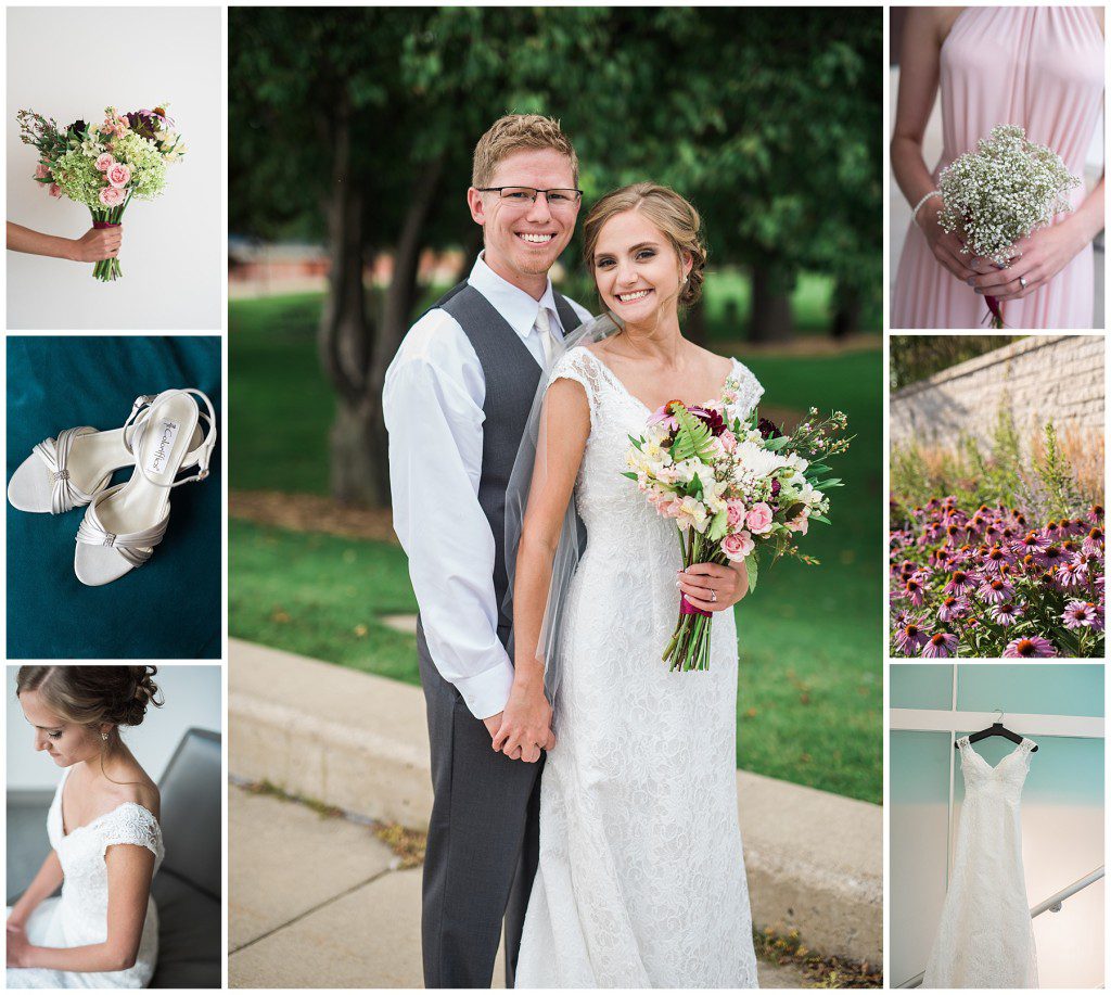 Elegant Pastel Wildflower wedding at Rochester Art Center www.karenfederphotography.com