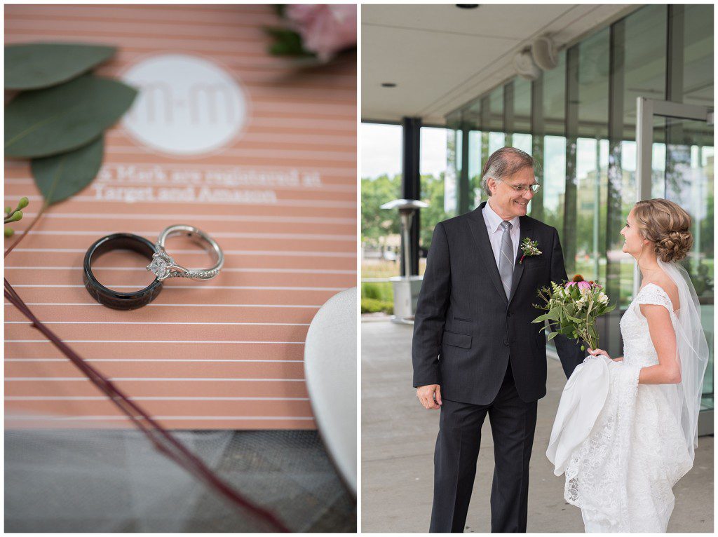 Elegant Pastel Wildflower wedding at Rochester Art Center www.karenfederphotography.com
