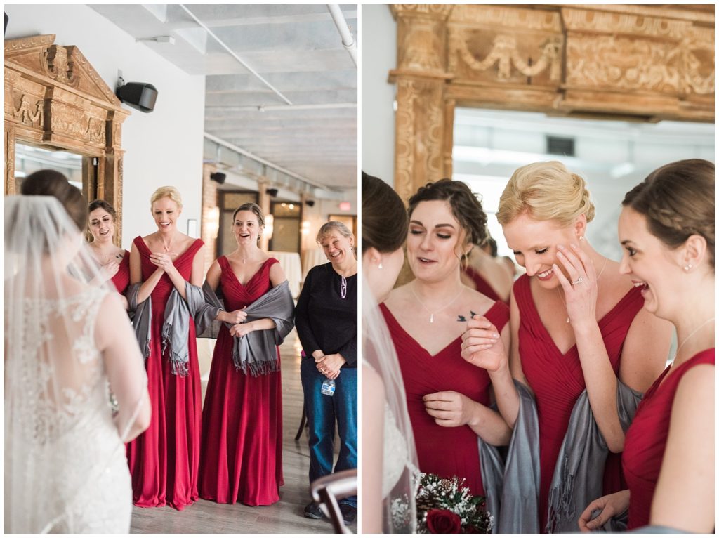 Winter Minneapolis Lumber Exchange Wedding by Karen Feder Photography