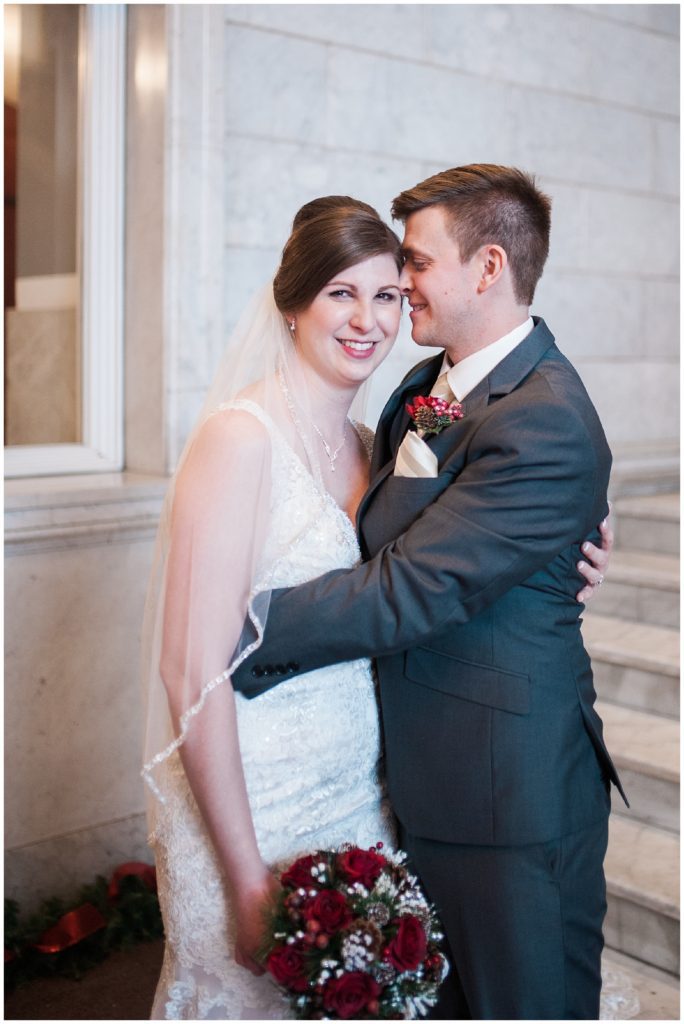 Winter Minneapolis Lumber Exchange Wedding by Karen Feder Photography