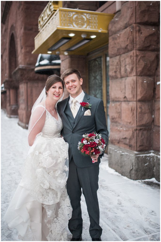 Minneapolis Red and Grey Lumber Exchange Wedding by Karen Feder Photography