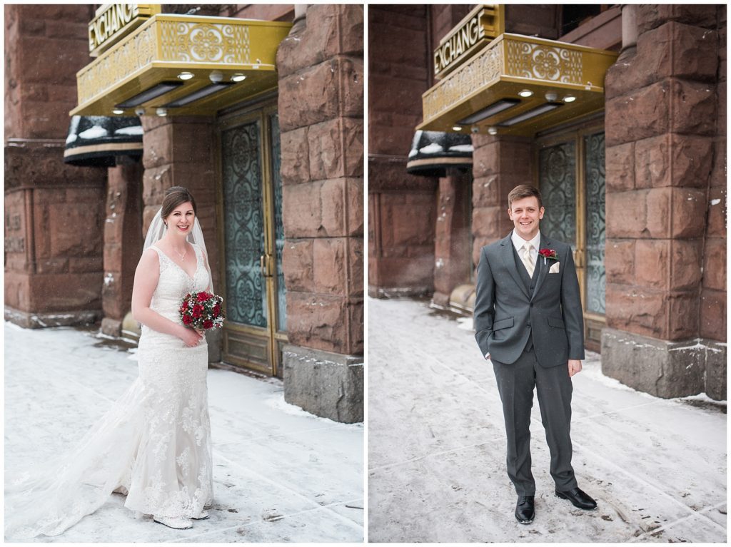 Minneapolis Red and Grey Lumber Exchange Wedding by Karen Feder Photography