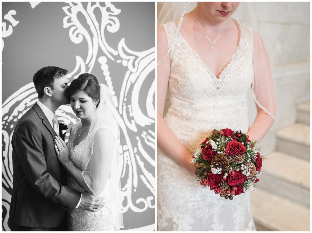Minneapolis Red and Grey Lumber Exchange Wedding by Karen Feder Photography