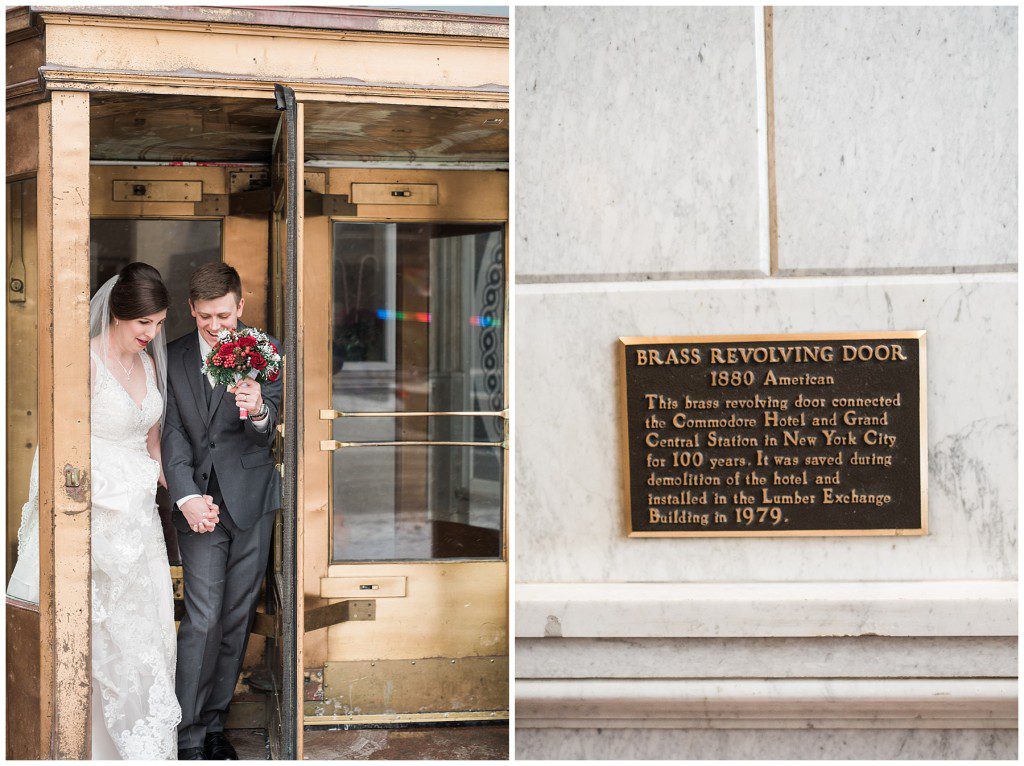 Minneapolis Red and Grey Lumber Exchange Wedding by Karen Feder Photography