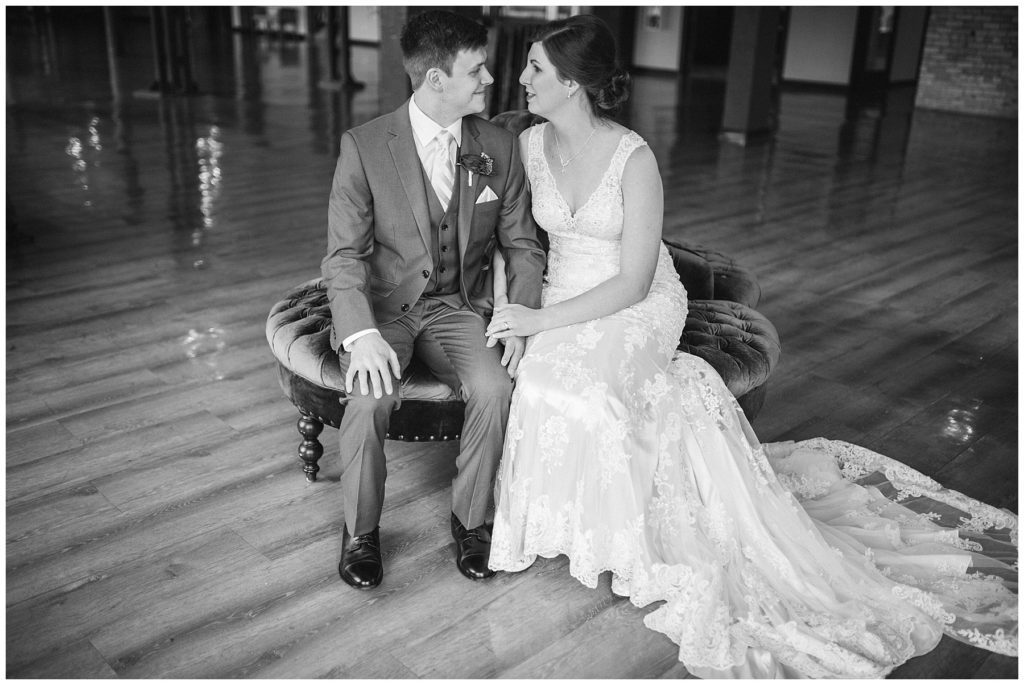 Minneapolis Red and Grey Lumber Exchange Wedding by Karen Feder Photography