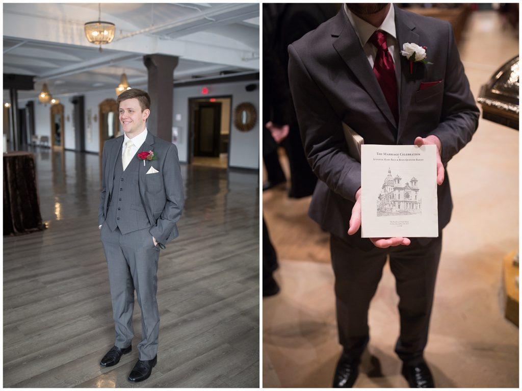 Minneapolis Red and Grey Lumber Exchange Wedding by Karen Feder Photography