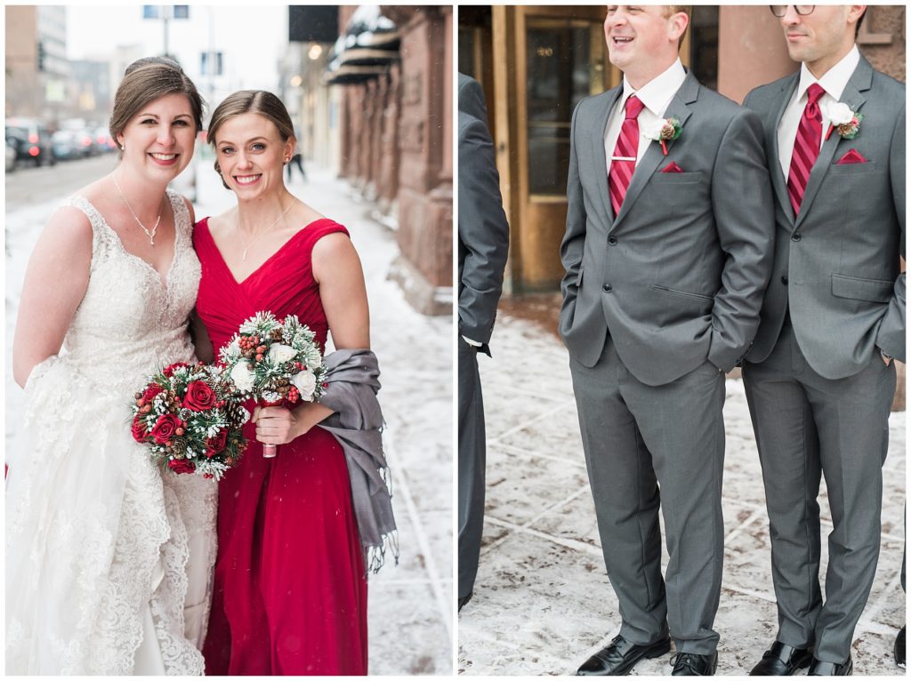 Minneapolis Red and Grey Lumber Exchange Wedding by Karen Feder Photography