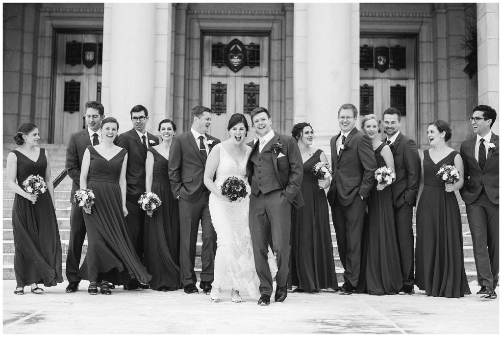 Basilica of St. Mary Minneapolis winter wedding by Karen Feder Photography