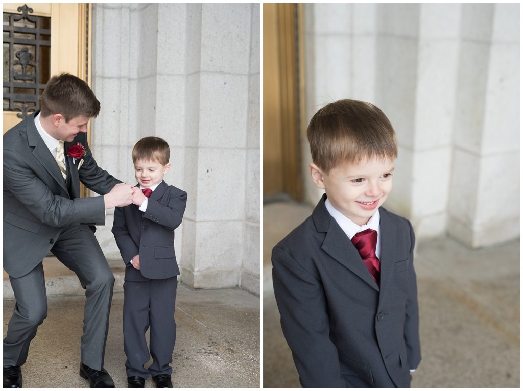 Basilica of St. Mary Minneapolis winter wedding by Karen Feder Photography