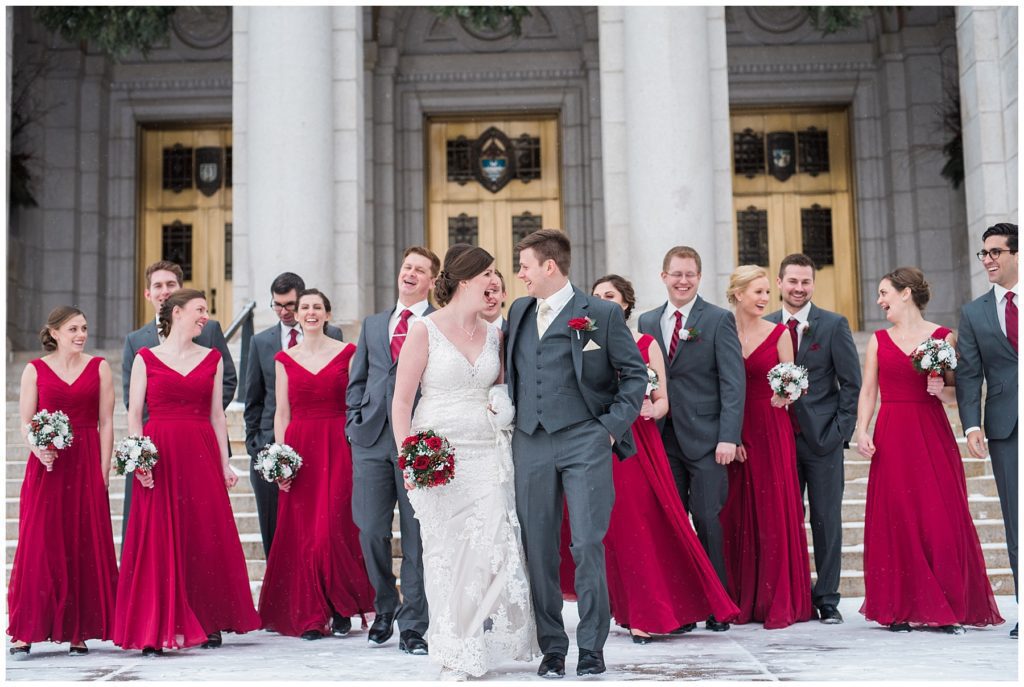 Basilica of St. Mary Minneapolis winter wedding by Karen Feder Photography