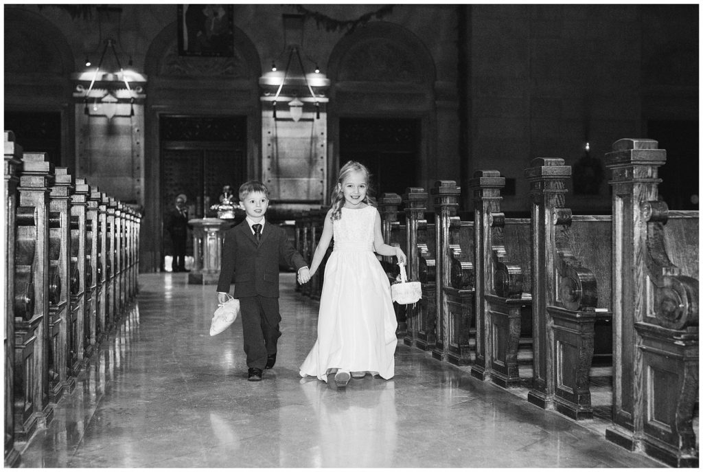 Basilica of St. Mary Minneapolis winter wedding by Karen Feder Photography