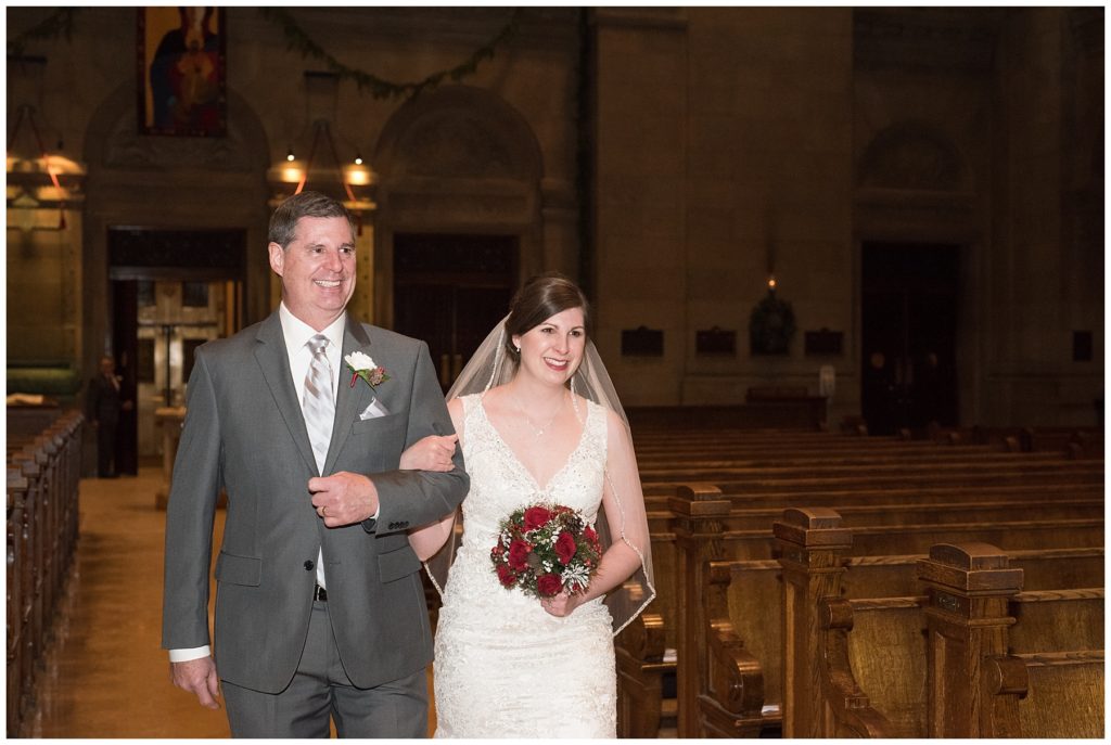 Basilica of St. Mary Minneapolis winter wedding by Karen Feder Photography