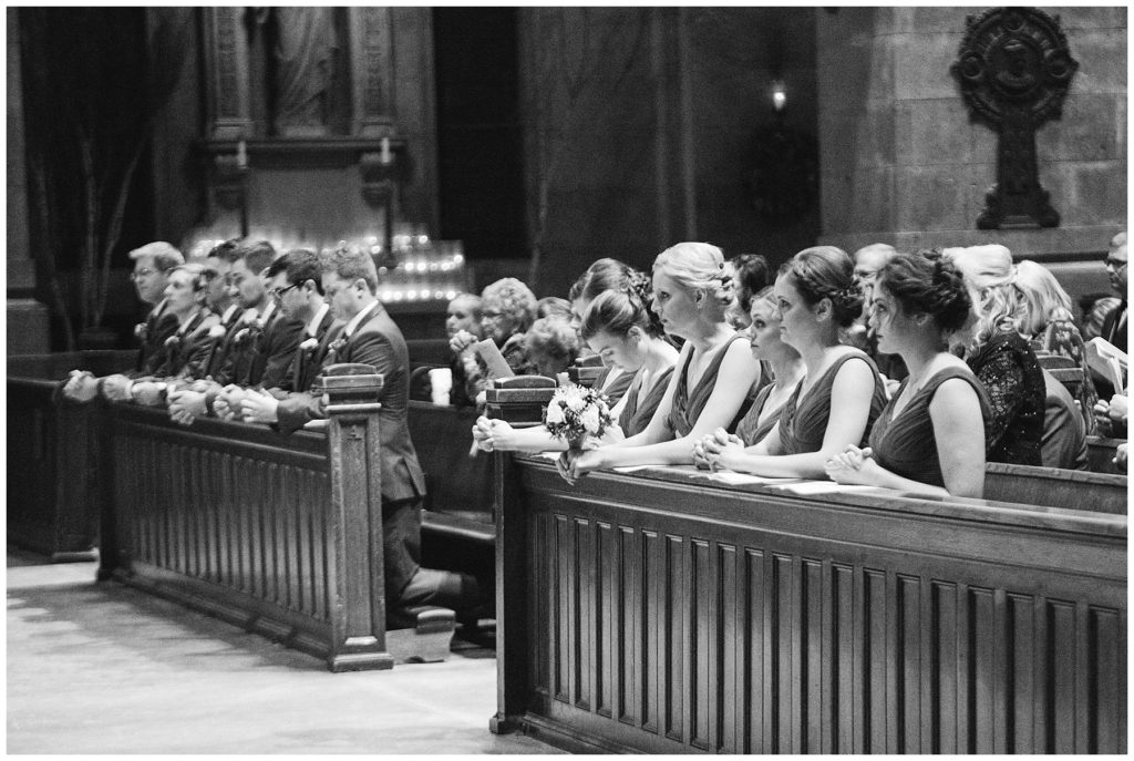 Basilica of St. Mary Minneapolis winter wedding by Karen Feder Photography