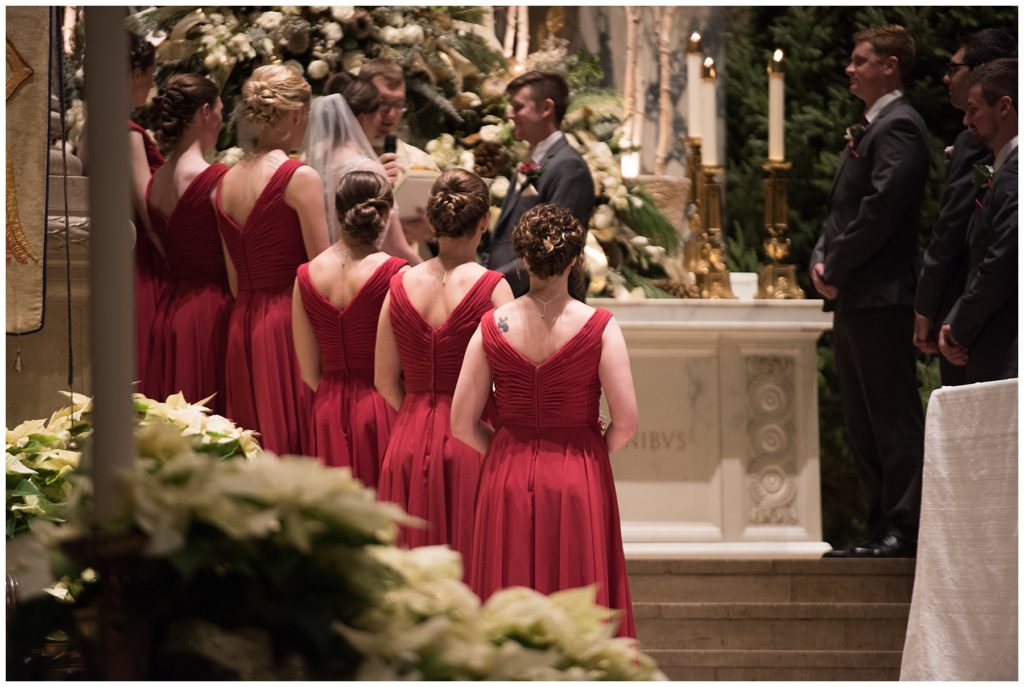 Basilica of St. Mary Minneapolis winter wedding by Karen Feder Photography