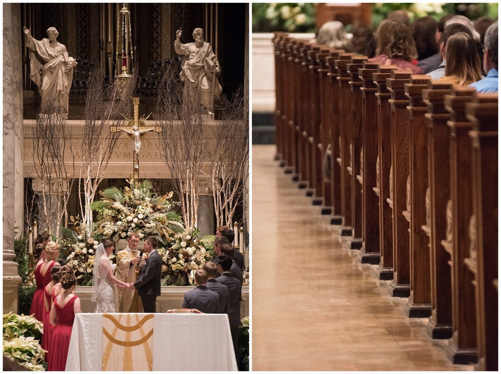Basilica of St. Mary Minneapolis winter wedding by Karen Feder Photography