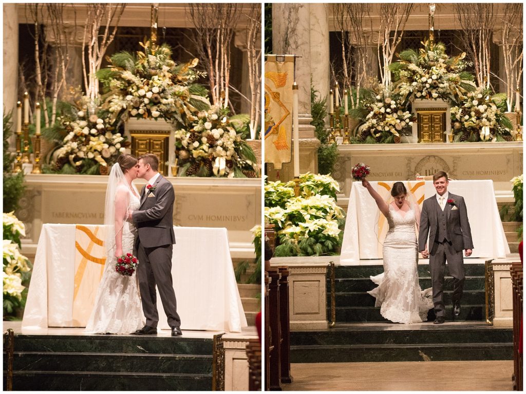 Basilica of St. Mary Minneapolis winter wedding by Karen Feder Photography