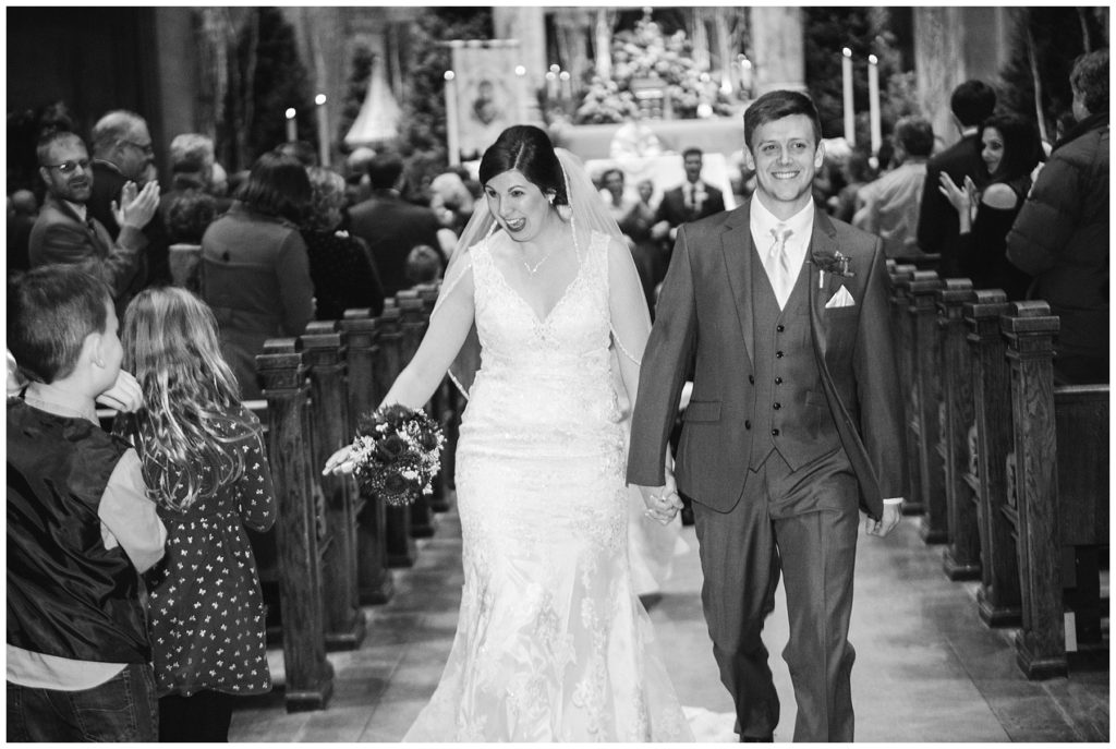 Basilica of St. Mary Minneapolis winter wedding by Karen Feder Photography