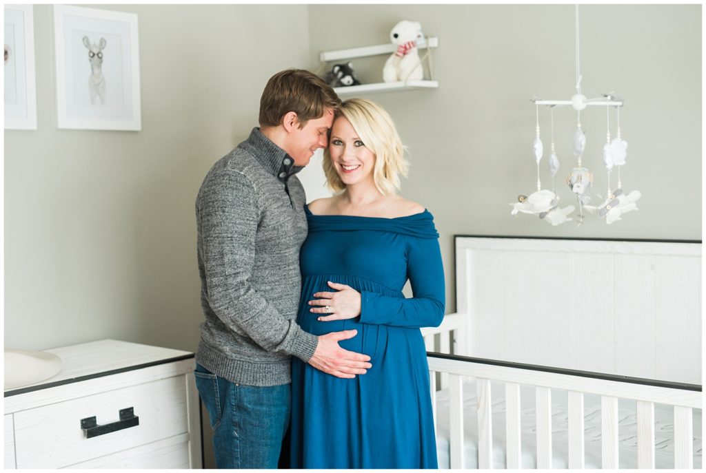 Winter Snow Maternity Session by Karen Feder Photography www.karenfederphotography.com