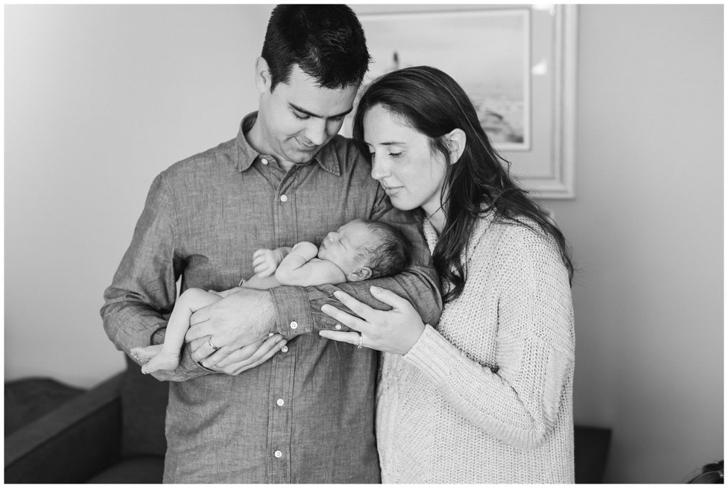 In home lifestyle newborn session by Karen Feder Photography www.karenfederphotography.com